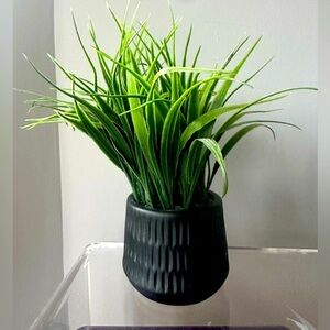 Artificial Wheat Grass Arrangement in Ceramic Pot
